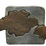 313 - Laborcz Flóra - Felhőjáték II,. 5.5x9.5cm - Bronz-ezüst 1531